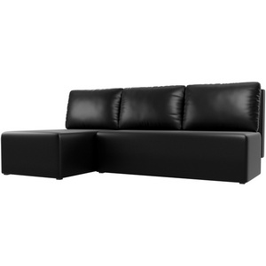 Изображение товара Угловой диван Поло левый (экокожа черная) Лига Диванов 100443L