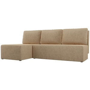 Изображение товара Угловой диван Поло левый (микровельвет бежевый) Лига Диванов 100444L