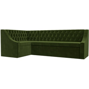 Изображение товара Кухонный угловой диван Мерлин левый (микровельвет зеленый) Лига Диванов 100451L