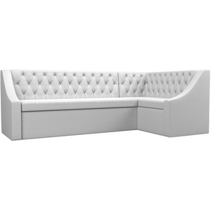 Изображение товара Кухонный угловой диван Мерлин правый (экокожа белая) Лига Диванов 100459