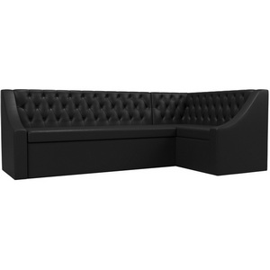 Изображение товара Кухонный угловой диван Мерлин правый (экокожа черная) Лига Диванов 100461