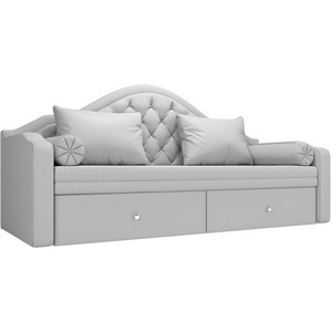 Изображение товара Прямой диван софа Сойер (экокожа белая) Лига Диванов 100587