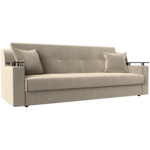 Изображение товара Прямой диван книжка Сенатор (микровельвет бежевый) Лига Диванов 100614