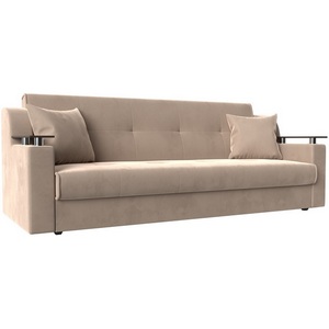 Изображение товара Прямой диван книжка Сенатор (велюр бежевый) Лига Диванов 100619