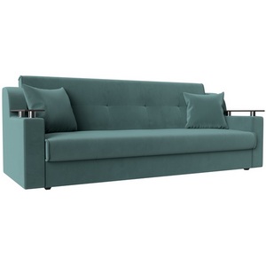 Изображение товара Прямой диван книжка Сенатор (велюр бирюзовый) Лига Диванов 100620