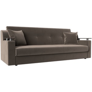 Изображение товара Прямой диван книжка Сенатор (велюр коричневый) Лига Диванов 100622