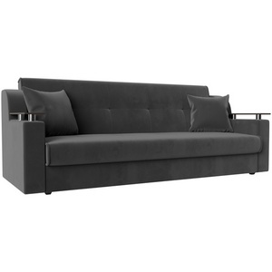 Изображение товара Прямой диван книжка Сенатор (велюр серый) Лига Диванов 100623