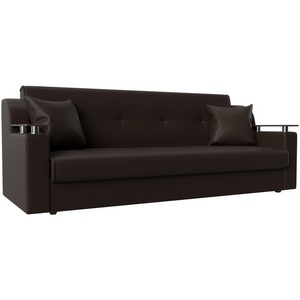 Изображение товара Прямой диван книжка Сенатор (экокожа коричневая) Лига Диванов 100631