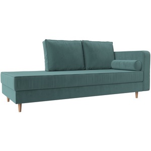 Изображение товара Кушетка Прайм правый (Велюр бирюзовый) Лига Диванов 100874