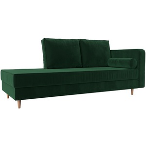 Изображение товара Кушетка Прайм правый (велюр зеленый) Лига Диванов 100875