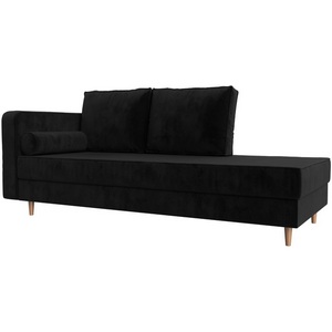 Изображение товара Кушетка Прайм левый (велюр черный) Лига Диванов 100879L