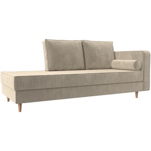 Изображение товара Кушетка Прайм правый (микровельвет бежевый) Лига Диванов 100880