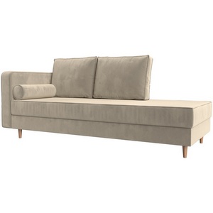 Изображение товара Кушетка Прайм левый (микровельвет бежевый) Лига Диванов 100880L