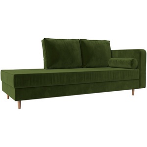 Изображение товара Кушетка Прайм правый (микровельвет зеленый) Лига Диванов 100881