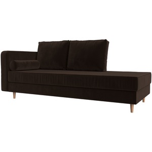 Изображение товара Кушетка Прайм левый (микровельвет коричневый) Лига Диванов 100882L