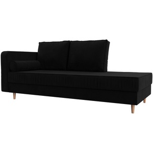 Изображение товара Кушетка Прайм левый (микровельвет черный) Лига Диванов 100884L