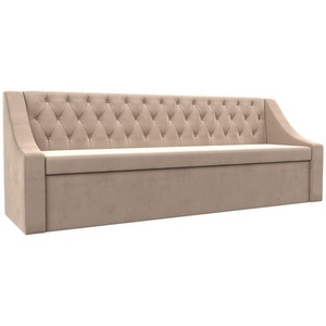 Изображение товара Кухонный прямой диван Мерлин (велюр бежевый) Лига Диванов 101126
