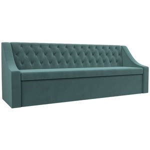 Изображение товара Кухонный прямой диван Мерлин (велюр бирюзовый) Лига Диванов 101127