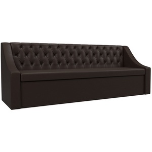 Изображение товара Кухонный прямой диван Мерлин (экокожа коричневая) Лига Диванов 101143