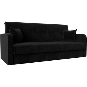 Изображение товара Диван книжка Надежда (велюр черный) Лига Диванов 103077