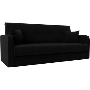 Изображение товара Диван книжка Надежда (микровельвет черный) Лига Диванов 103082