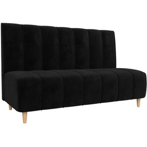 Изображение товара Прямой диван Ральф (велюр черный) Лига Диванов 104139