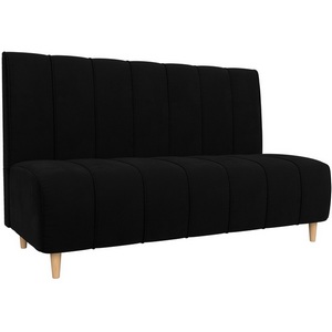 Изображение товара Прямой диван Ральф (микровельвет черный) Лига Диванов 104144