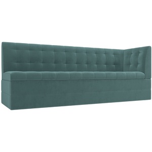 Изображение товара Кухонный диван Бриз с углом (велюр бирюзовый) Лига Диванов 106967