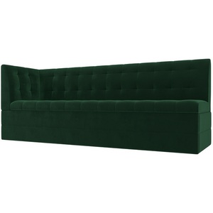 Изображение товара Кухонный диван Бриз с левым углом (велюр зеленый) Лига Диванов 106968L