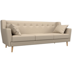 Изображение товара Прямой диван Брайтон 3 (экокожа бежевая) Лига Диванов 109167