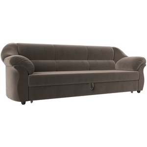 Изображение товара Диван прямой Карнелла (велюр коричневый) Лига Диванов 109521