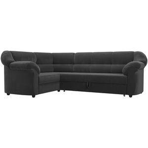 Изображение товара Диван угловой Карнелла левый (велюр серый) Лига Диванов 109582L