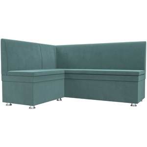 Изображение товара Кухонный угловой диван Уют левый (Велюр бирюзовый) Лига Диванов 109625L