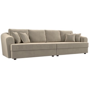 Изображение товара Прямой диван Милтон (микровельвет бежевый) Лига Диванов 109775