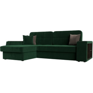 Изображение товара Угловой диван Брюссель левый (велюр зеленый) Лига Диванов 110650L