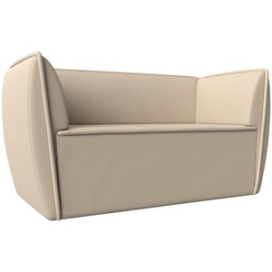 Изображение товара Прямой диван Бергамо 2-х местный (экокожа бежевая) Лига Диванов 112074