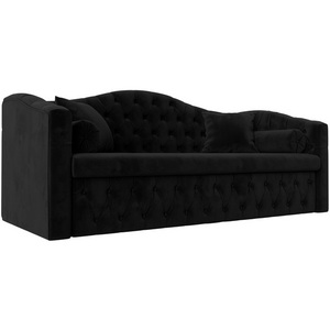 Изображение товара Прямой диван Мечта (велюр черный) Лига Диванов 112856 Изображение товара Прямой диван Мечта (велюр черный) Лига Диванов 112856