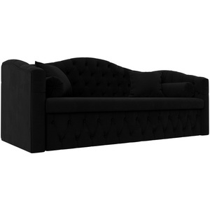 Изображение товара Прямой диван Мечта (микровельвет черный) Лига Диванов 112865