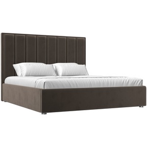 Изображение товара Интерьерная кровать Афродита 160 (велюр коричневый) Лига Диванов 113047