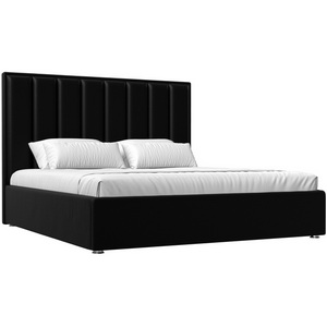 Изображение товара Интерьерная кровать Афродита 160 (экокожа черная) Лига Диванов 113068