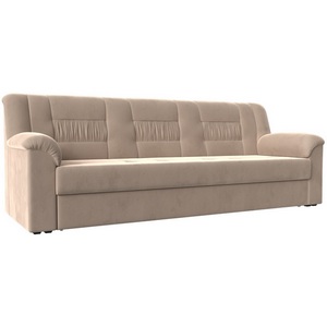 Изображение товара Прямой диван Карелия (велюр бежевый) Лига Диванов 113314