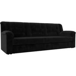 Изображение товара Прямой диван Карелия (велюр черный) Лига Диванов 113321