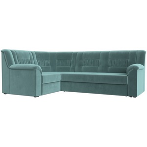Изображение товара Угловой диван Карелия левый угол (Велюр бирюзовый) Лига Диванов 113341L