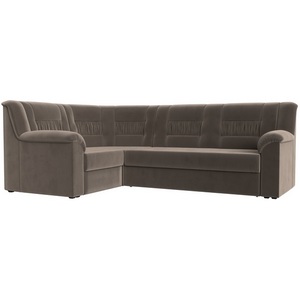 Изображение товара Угловой диван Карелия левый угол (велюр коричневый) Лига Диванов 113344L