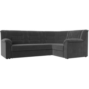 Изображение товара Угловой диван Карелия правый (велюр серый) Лига Диванов 113345