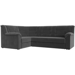 Изображение товара Угловой диван Карелия левый угол (велюр серый) Лига Диванов 113345L