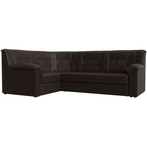 Изображение товара Угловой диван Карелия левый угол (экокожа коричневая) Лига Диванов 113364L