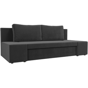 Изображение товара Диван глубиной 90 см прямой Сан Марко (велюр серый) Лига Диван глубиной 90 см ов 114013