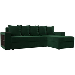 Изображение товара Угловой диван Дубай Лайт правый угол (Велюр зеленый) Лига Диванов 114150