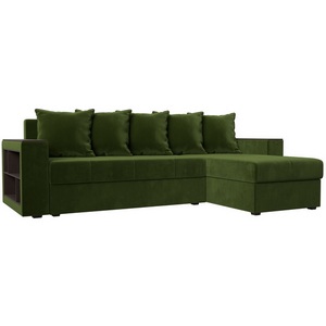 Изображение товара Угловой диван Дубай Лайт правый угол (Микровельвет зеленый) Лига Диванов 114168